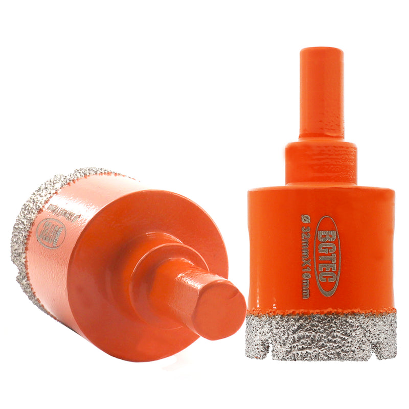 BGTEC Diamond Triangle Shank Drill Core Bits for Tile Ceramic Marble Masonry Brick Granite Dia 6-65mm