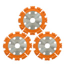 BGTEC Diamond Root Cutting Disc 1/2/5 pcs Dia 5"/125mm for Root Trunk Wood Plastic Hard Rubber Vacuun Brazed Saw Blades