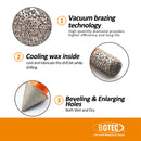 BGTEC Diamond Dry Drilling Bits  4pcs/set 8/8/8mm Core Bits+20mm Chamfer Bit for Marble Porcelain Ceramic Tile Granite  Quick-Fit Shank