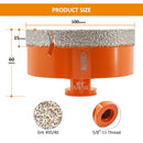 Diamond Core Bit 1pcs 20-125mm Porcelain Tile Ceramic Marble Granite Vacuum Brazed Drilling Bit 5/8-11 Thread