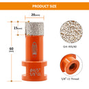 Diamond Core Bit 1pcs 20-125mm Porcelain Tile Ceramic Marble Granite Vacuum Brazed Drilling Bit 5/8-11 Thread