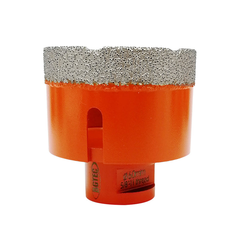 BGTEC Dry Diamond Core Drill Bits with 5/8-11 or M14 Thread for Porcelain Tile Granite Marble Stone Masonry 6mm to 100mm