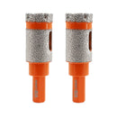 BGTEC Diamond Milling Drilling Finger Bits  1pc or 2pcs Dia 20/25mm Drilling Grinding for Marble Granite Ceramic Porcelain Tile Triangle Shank