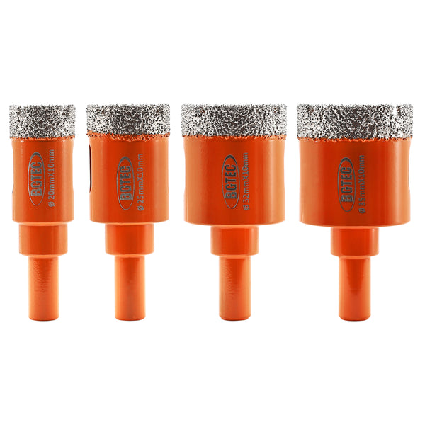 BGTEC Diamond Drill Bit Round Shank 1/2pcs 20/25/32/35mm for Ceramie Tile Granite Marble Concrete Vaccum Brazed Hole Saw