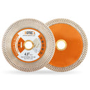 BGTEC Diamond Double-sided X Mesh Saw Blade for Tile Ceramic Marble Stone Dia 4''/4.5''/5'' Bore 22.23mm