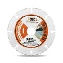 BGTEC Wood Cutting Disc 1/2/3/5/10pcs 85mm 3-3/8'' Wood Board PVC Plastic Rubber Pipe Vacuum Brazed Saw Blades