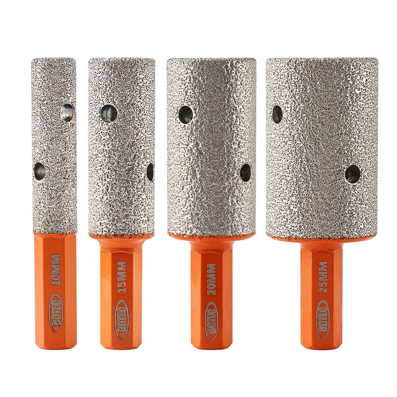 BGTEC Diamond Finger Milling Bits 1/2pcs 10/15/20/25mm Enlarging Shaping Trimming in Tile Porcelain Ceramic Granite Marble Hex Shank