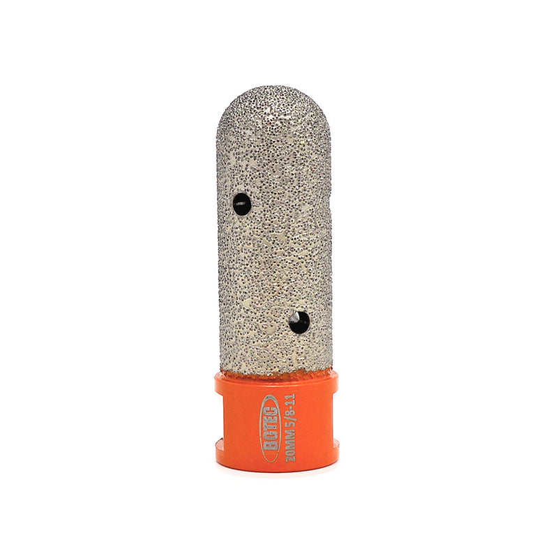 BGTEC Vacuum Brazed Diamond Finger Bits with 5/8-11 or M14 Thread Enlarge Shape Round Bevel Existing Holes Dia 10/15/20/25/30/35mm