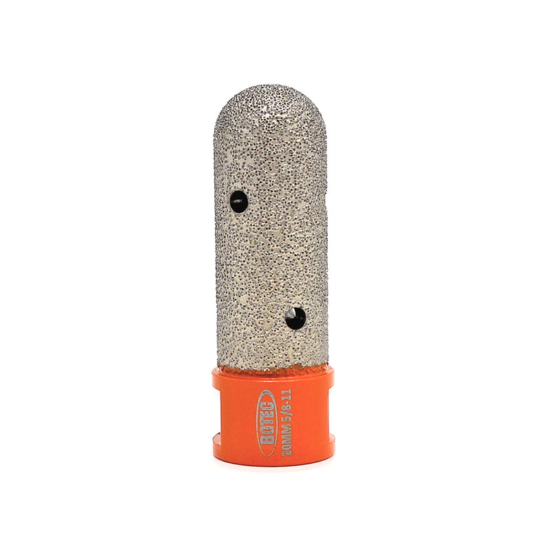 BGTEC Vacuum Brazed Diamond Finger Bits with 5/8-11 or M14 Thread Enlarge Shape Round Bevel Existing Holes Dia 10/15/20/25/30/35mm