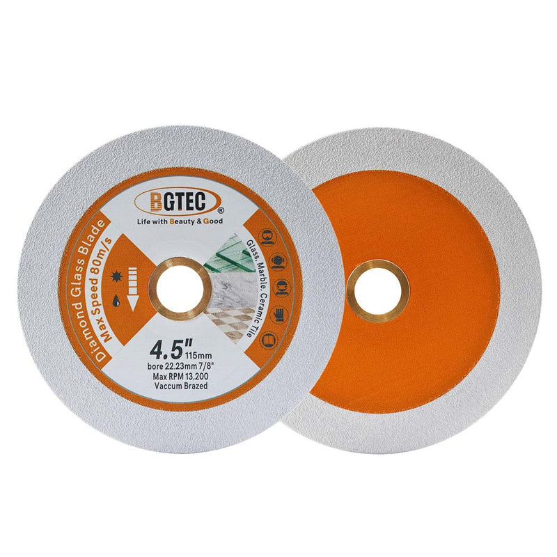 BGTEC Diamond Glass Cutting Disc 2/3/5pcs 3"/4"/4.5"/5" Glass Jade Crystal Ceramic Tile Marble Saw Blade