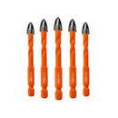 BGTEC 5pcs/set or 10pcs/set Cross Carbide Drill Bit Set Quick-fit Shank for Wood Plastic PVC Masonry Concrete
