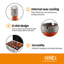 BGTEC Diamond Core Drill Bit 12PCS/Set 11pcs core bits+50mm Chamfer Porcelain Ceramic Tile Marble Granite Hole Saw