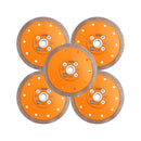 BGTEC X Mesh Turbo Diamond Porcelain Saw Blades with 5/8-11 or M14 Flange for Porcelain Tile Granite Marble Dia 4''/4.5''/5''