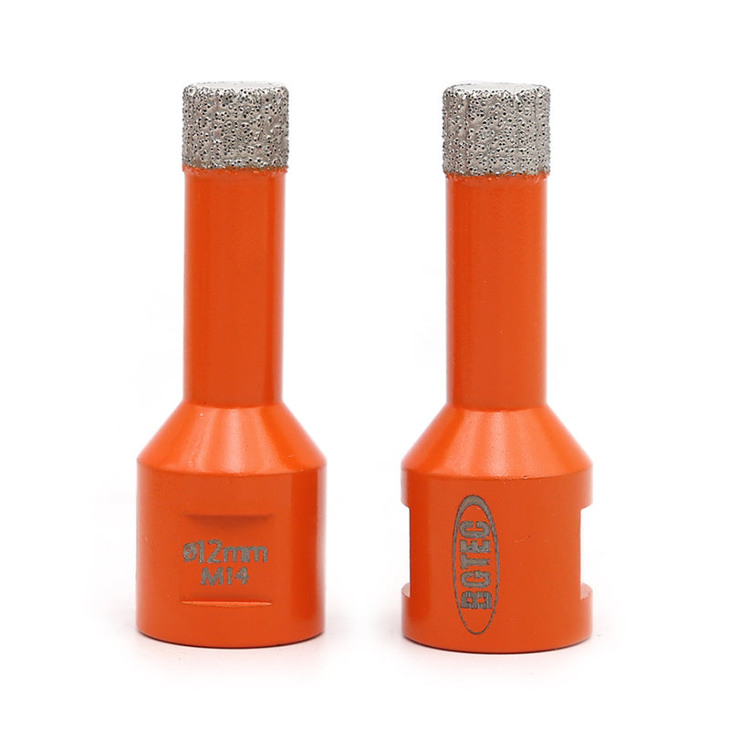 BGTEC Diamond Core Drill Bits with M14 Thread for Porcelain Tile Granite Marble Stone Masonry Dia 6/8/10/12/14/16mm