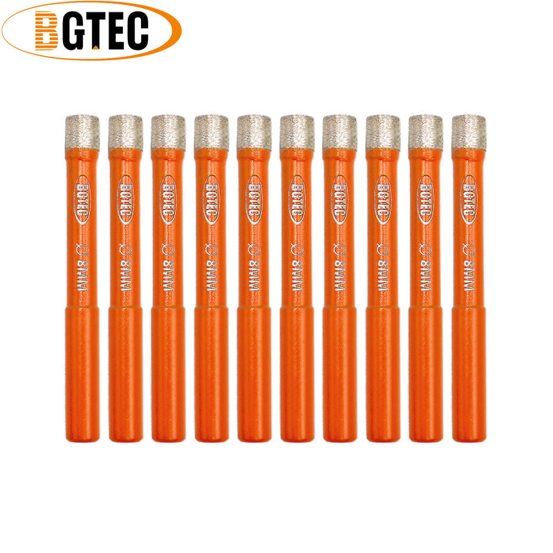 BGTEC Welded Diamond Wet Drilling Bit for Marble Granite  Artificial Stone Ceramic Tile Dia 6mm to 75mm