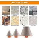 BGTEC Diamond Beveling Chamfer Bit 5/8-11 or M14 Thread for Existing Holes Enlarging Shaping Trimming Tile Marble Granite Ceramic for Angle Grinder Dia 20/35/50/75MM