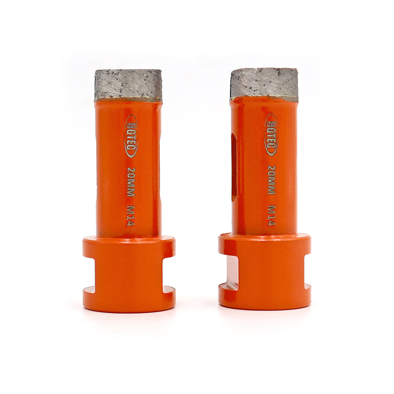 BGTEC Diamond wet Drilling Core Bits with M14 Thread for Marble Granite Artificial Stone Ceramic Tile Dia 20mm to 75mm