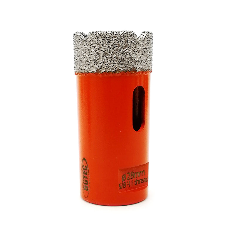 BGTEC Dry Diamond Core Drill Bits with 5/8-11 or M14 Thread for Porcelain Tile Granite Marble Stone Masonry 6mm to 100mm