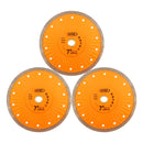 BGTEC Diamond Mesh Turbo Dry Cutting Disc with Welded Lug for Ceramic Tile Cutter Stone Masonry Dia 4''/4.5''/7''