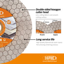 BGTEC Diamond Cutting Grinding Disc Double-sided Saw Blade for for Tile Procelain Ceramic Granite Marble Stone Dia 4"/4.5''/5''