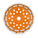 BGTEC Hot Pressed Diamond  Double Row Grinding Wheels Dia 4"/4.5''/5''/7'' for Polishing Concrete Masonry Granite Marble Bore 22.23mm