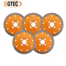 BGTEC Hot Pressed X Mesh Turbo Diamond Saw Blade Cutting Disc for Ceramic Tile Marble Granite Size 4''/4.5''/5'' Bore 22.23MM