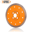 BGTEC Hot Pressed X Mesh Turbo Diamond Saw Blade Cutting Disc for Ceramic Tile Marble Granite Size 4''/4.5''/5'' Bore 22.23MM