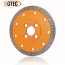 BGTEC Hot Pressed X Mesh Turbo Diamond Saw Blade Cutting Disc for Ceramic Tile Marble Granite Size 4''/4.5''/5'' Bore 22.23MM