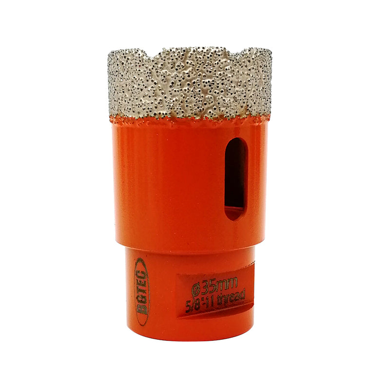 BGTEC Dry Diamond Core Drill Bits with 5/8-11 or M14 Thread for Porcelain Tile Granite Marble Stone Masonry 6mm to 100mm