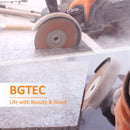 BGTEC Electroplated Single Side Coated Diamond Blade with 5/8-11 or M14 Flange for Granite Marble Size 4''/4.5''/5''/7''/9'