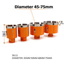 BGTEC Diamond wet Drilling Core Bits with 5/8-11 Thread Dia 20mm to 75mm for Marble Granite Artificial Stone Ceramic Tile