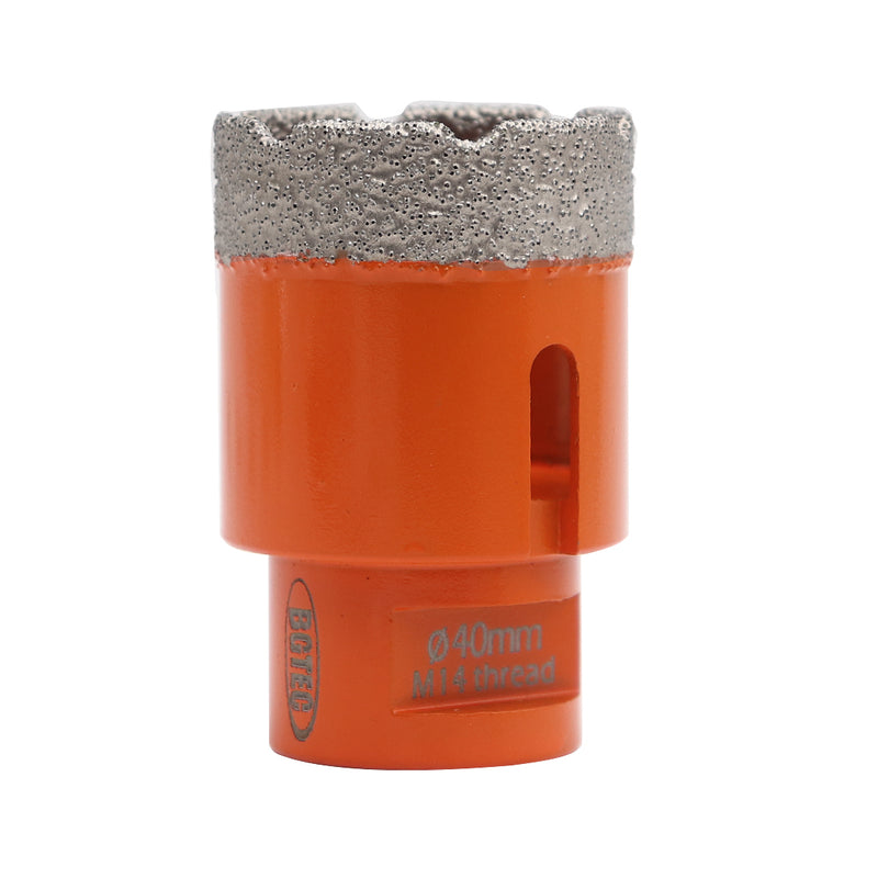 BGTEC Dry Diamond Core Drill Bits with 5/8-11 or M14 Thread for Porcelain Tile Granite Marble Stone Masonry 6mm to 100mm