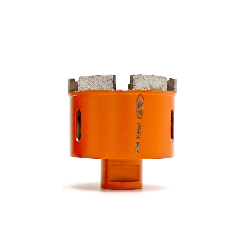 BGTEC Diamond wet Drilling Core Bits with M14 Thread for Marble Granite Artificial Stone Ceramic Tile Dia 20mm to 75mm