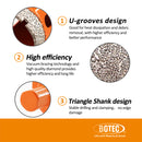 BGTEC Diamond Triangle Shank Drill Core Bits for Tile Ceramic Marble Masonry Brick Granite Dia 6-65mm