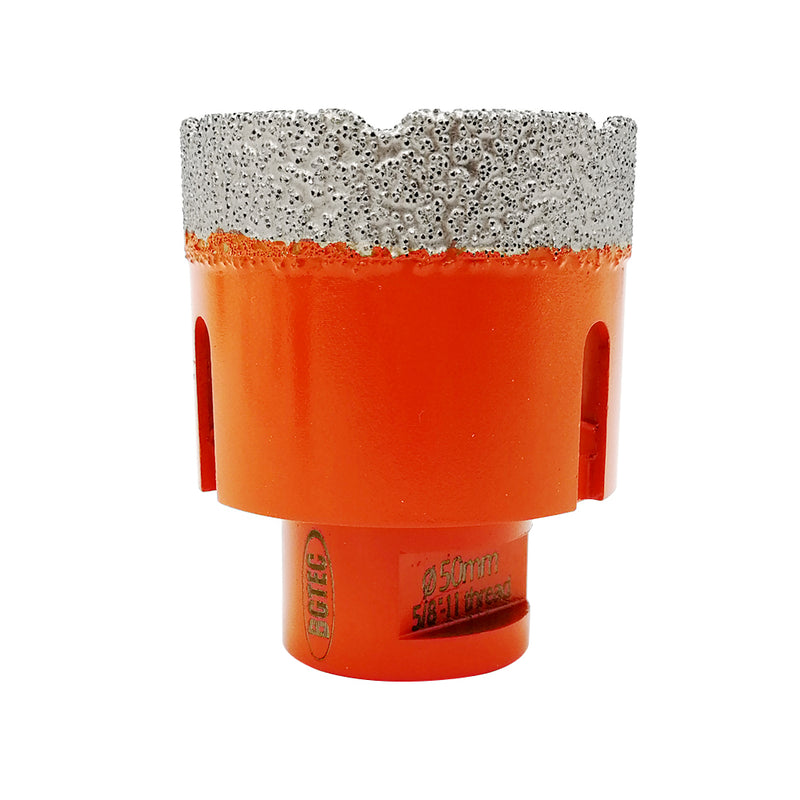 BGTEC Dry Diamond Core Drill Bits with 5/8-11 or M14 Thread for Porcelain Tile Granite Marble Stone Masonry 6mm to 100mm