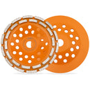 BGTEC Hot Pressed Diamond  Double Row Grinding Wheels Dia 4"/4.5''/5''/7'' for Polishing Concrete Masonry Granite Marble Bore 22.23mm