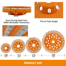 BGTEC Turbo Row Concrete Diamond Grinder Disc 4''/4.5''/5''/7'' with M14 Thread for Angle Grinder Concrete Granite Stone Marble Masonry