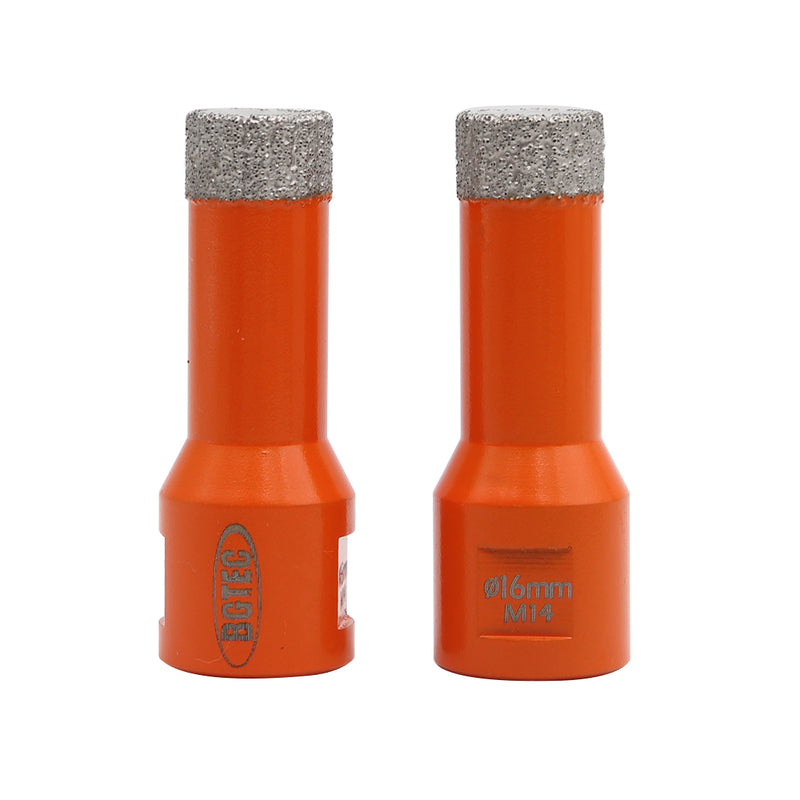 BGTEC Diamond Core Drill Bits with M14 Thread for Porcelain Tile Granite Marble Stone Masonry Dia 6/8/10/12/14/16mm