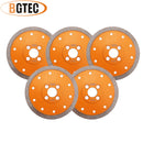 BGTEC Hot Pressed X Mesh Turbo Diamond Saw Blade Cutting Disc for Ceramic Tile Marble Granite Size 4''/4.5''/5'' Bore 22.23MM